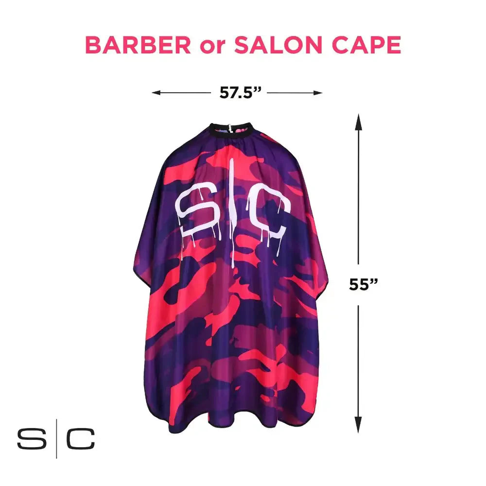 StyleCraft Professional Pink Camo Hair Cutting Cape