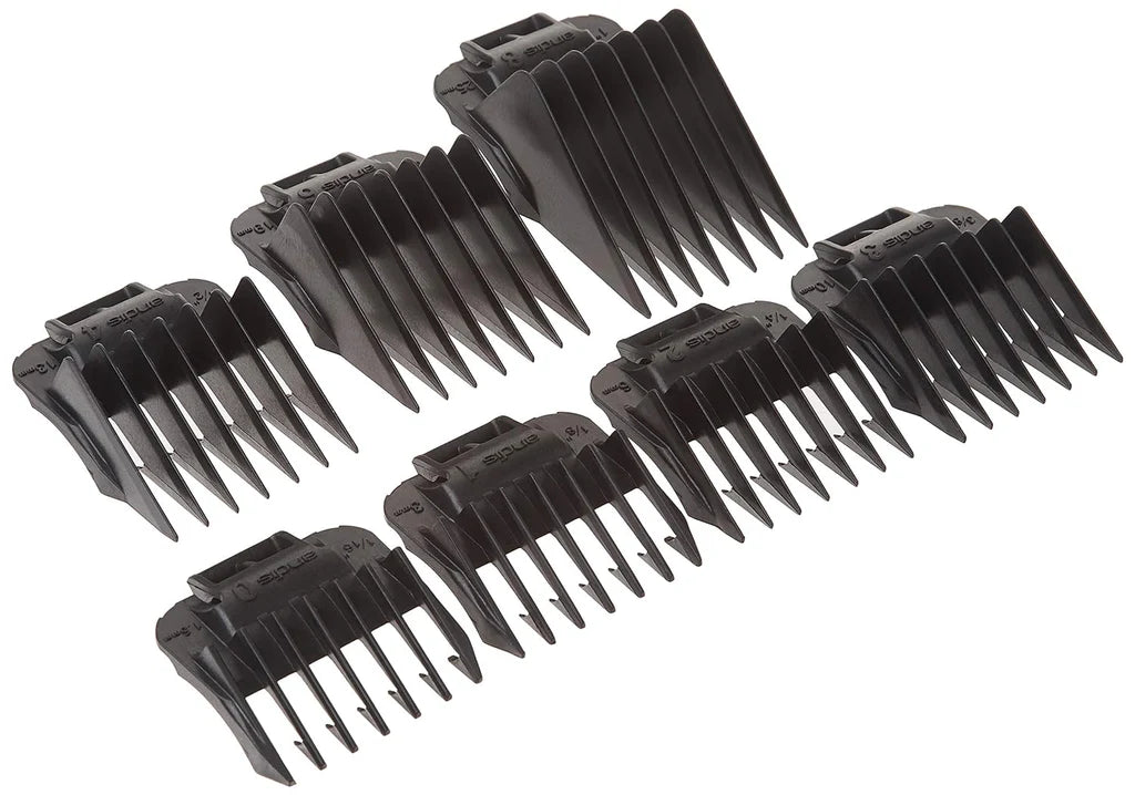 Andis 7-Piece Snap-On Blade Attachment Comb Set