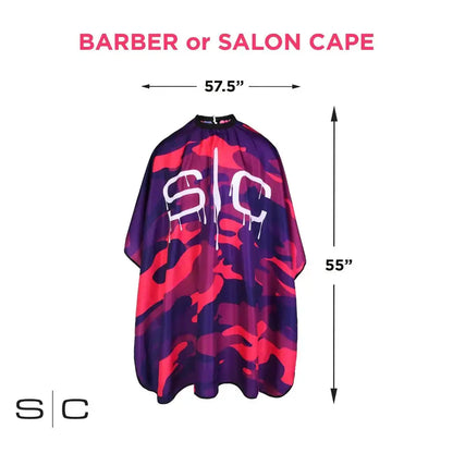 StyleCraft Professional Pink Camo Hair Cutting Cape