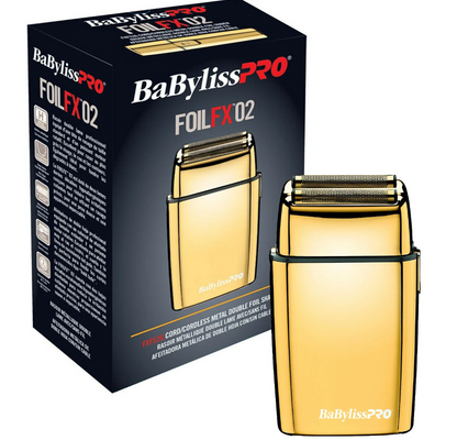 BABYLISSPRO FOILFX02 CORDLESS GOLD METAL DOUBLE FOIL SHAVER