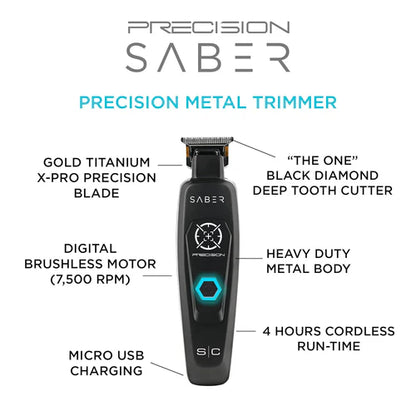 StyleCraft Precision Saber Trimmer - Black