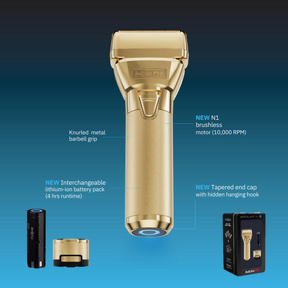 BABYLISSPRO FXONE GOLDFX DOUBLE FOIL SHAVER